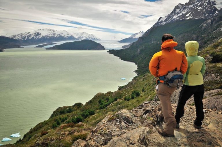 Looking out at the lake in Torres del Paine