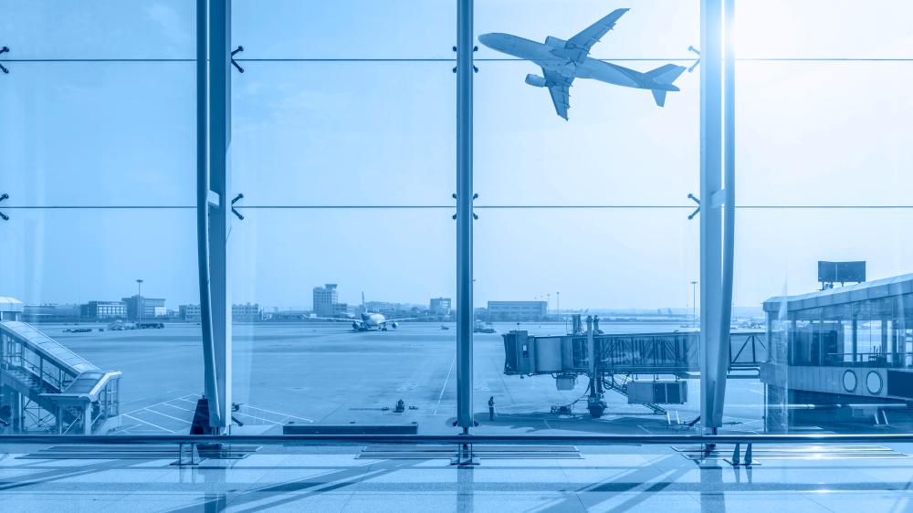 Airport terminal.